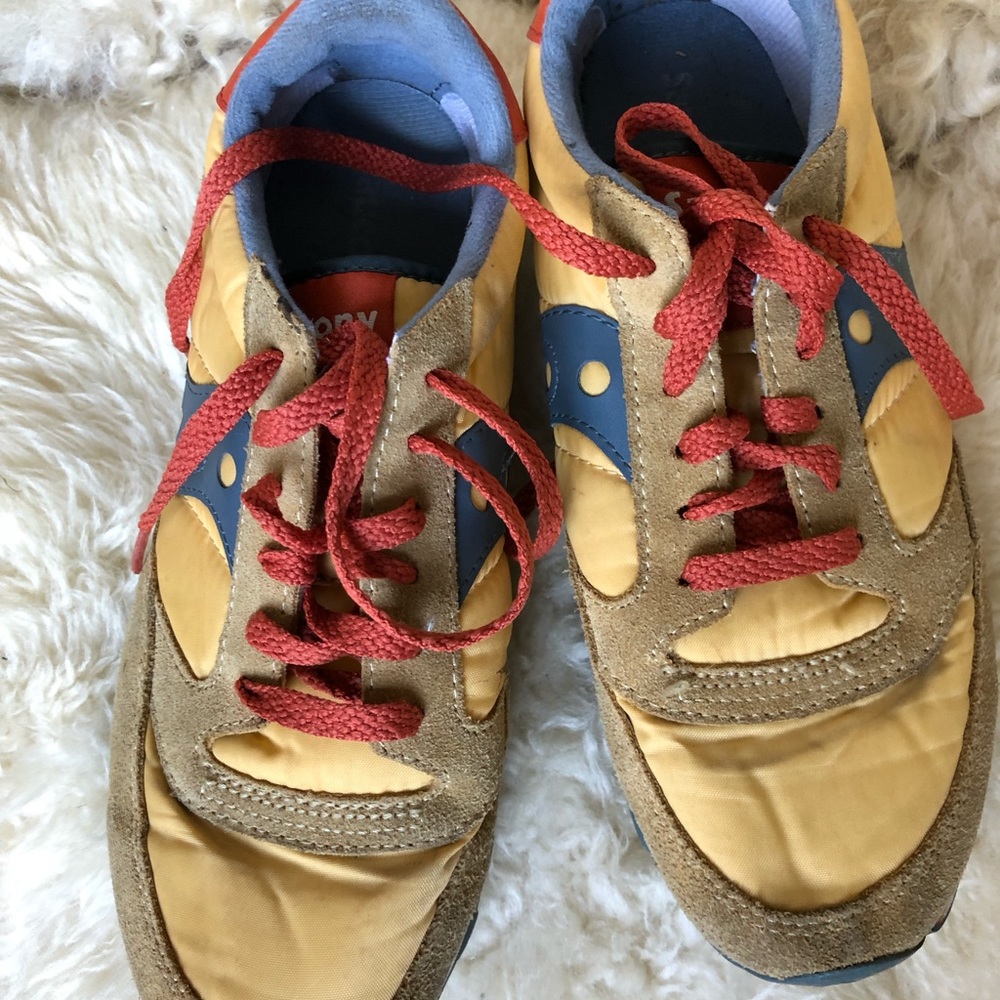 Saucony mustard and gray